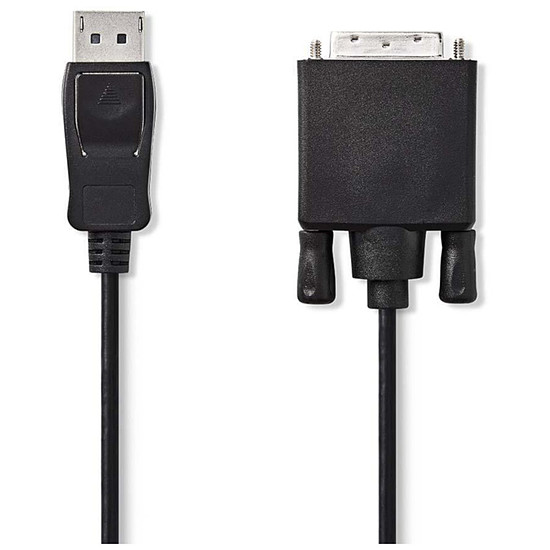 Câble DisplayPort NEDIS Câble DisplayPort mâle vers DVI-D mâle (2 m)
