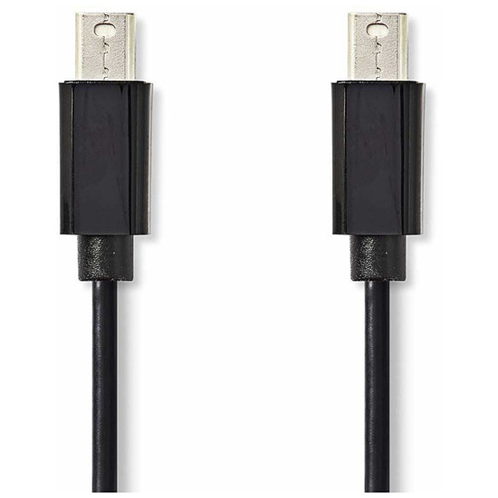 Câble DisplayPort NEDIS Câble Mini DisplayPort mâle/mâle Noir (1 mètre)