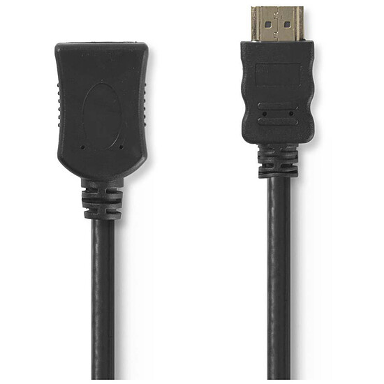 Câble HDMI NEDIS Câble HDMI plat haute vitesse avec Ethernet Noir (3 mètres) - Autre vue
