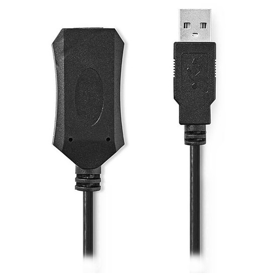 Câble USB NEDIS Rallonge USB 2.0 Active - 25m