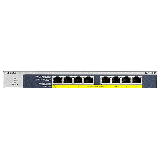 Switch et Commutateur Netgear GS108PP - Autre vue
