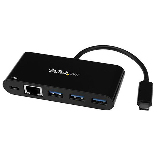 Câble USB Hub USB-C - 4 ports - Gigabit Ethernet