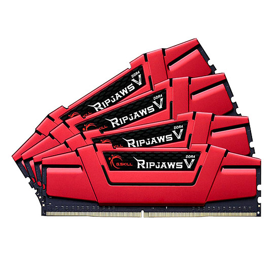 Mémoire G.Skill Ripjaws V Red DDR4 4 x 16 Go 3600 MHz CAS 19