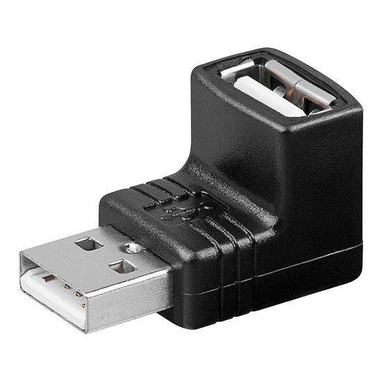 Câble USB Adaptateur USB 2.0 type A mâle / type A femelle (coudé 90°)