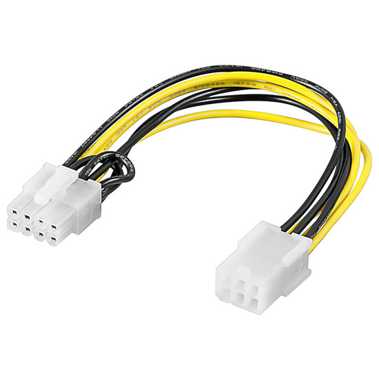 Câble d'alimentation Adaptateur PCI-E 6 Pins vers PCI-E 8 Pins