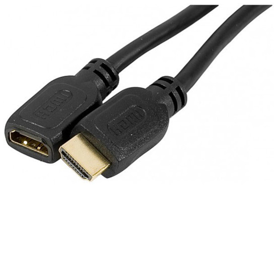 Câble HDMI Rallonge HDMI mâle/femelle (plaqué or) - (2 mètres)