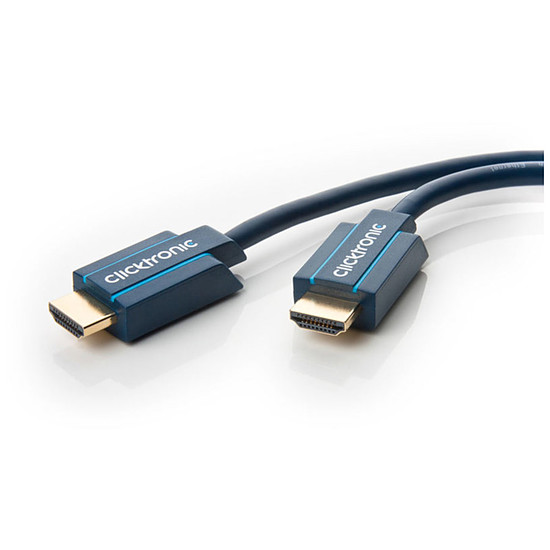 Câble HDMI Clicktronic câble High Speed HDMI with Ethernet (1 mètre)