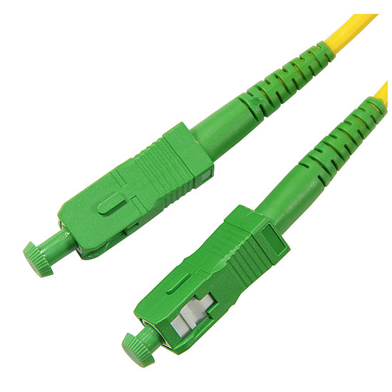 Câble fibre Optique Jarretière optique simplex monomode 9/125 SC-APC/SC-APC - 10 m