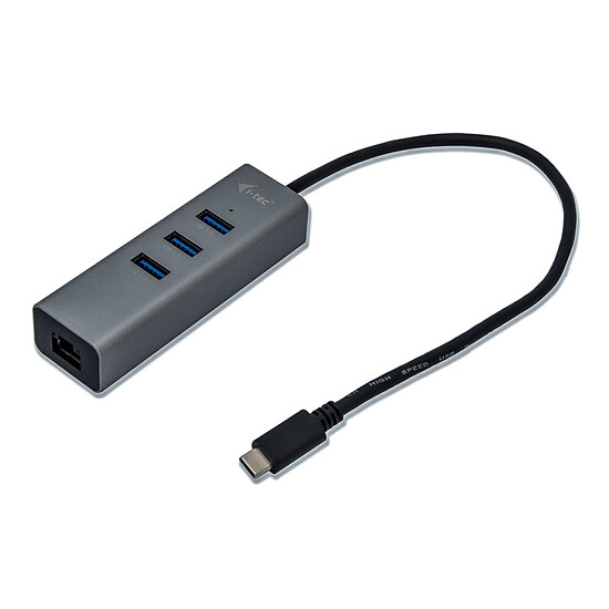 Hub USB i-tec USB-C Metal Hub 3 Port + Gigabit Ethernet - Autre vue
