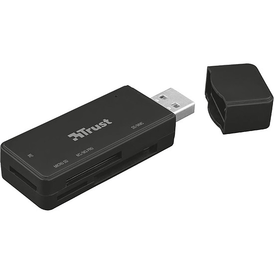 Lecteur de carte mémoire Trust Nanga USB 3.0 Card Reader