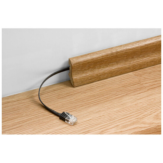 Câble RJ45 Câble RJ45 plat catégorie 6 U/UTP 20 m (Blanc) - Autre vue