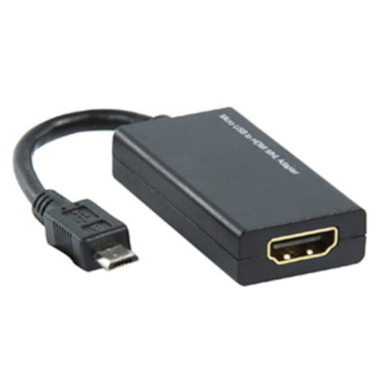Câble HDMI Adaptateur Micro USB-B (MHL) vers HDMI - 15 cm