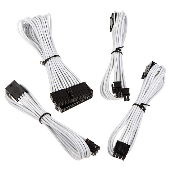 Câble d'alimentation BitFenix Alchemy - Extension Cable Kit - blanc