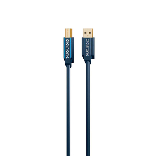 Câble USB Clicktronic Câble USB 3.0 Type AB (Mâle/Mâle) - 1.8 m - Autre vue