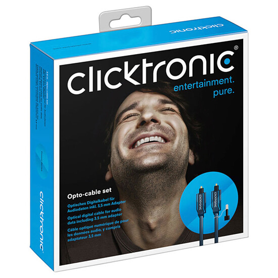 Câble optique Toslink Clicktronic câble optique - 1 m - Autre vue
