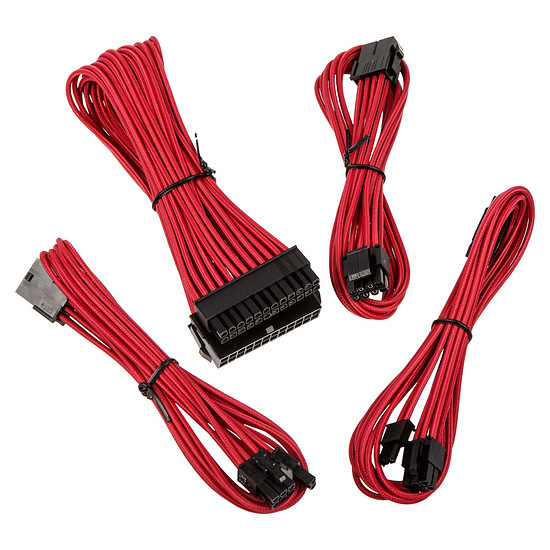 Câble d'alimentation BitFenix Alchemy - Extension Cable Kit - rouge