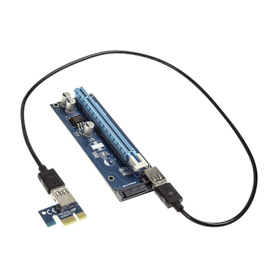 Câble d'alimentation Kolink kit riser PCI-Express 1x vers 16x (SATA)
