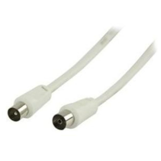 Câble TV Câble coaxial mâle/femelle pour antenne TV (10 mètres) - (coloris blanc)