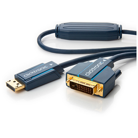 Câble DisplayPort Clicktronic câble DisplayPort / DVI-D (1 mètre)
