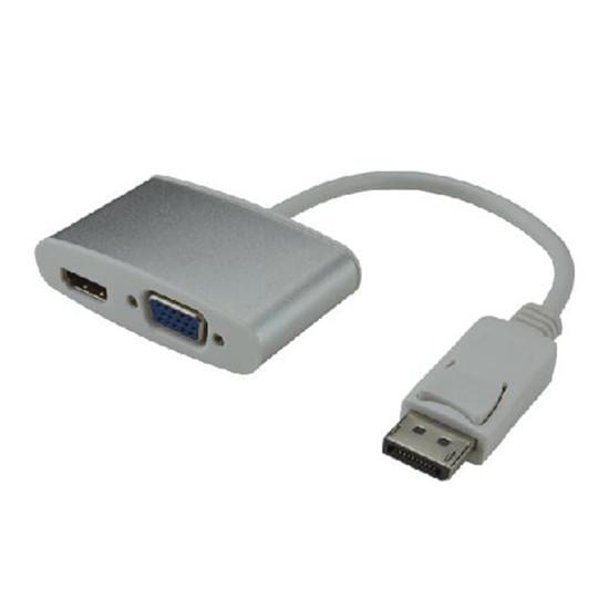 Câble DisplayPort Adaptateur DisplayPort mâle / HDMI + VGA femelle