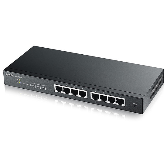 Switch et Commutateur ZyXEL GS1900-8 - Switch 8 ports Gigabit Ethernet