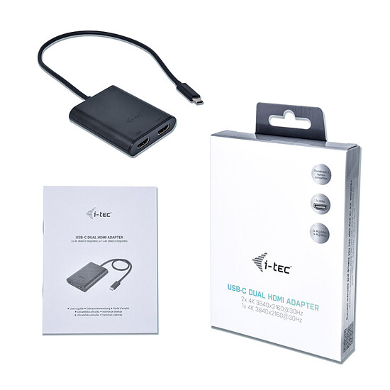 Adaptateur HDMI i-tec USB-C 3.1 Dual 4K HDMI Video Adapter - Autre vue