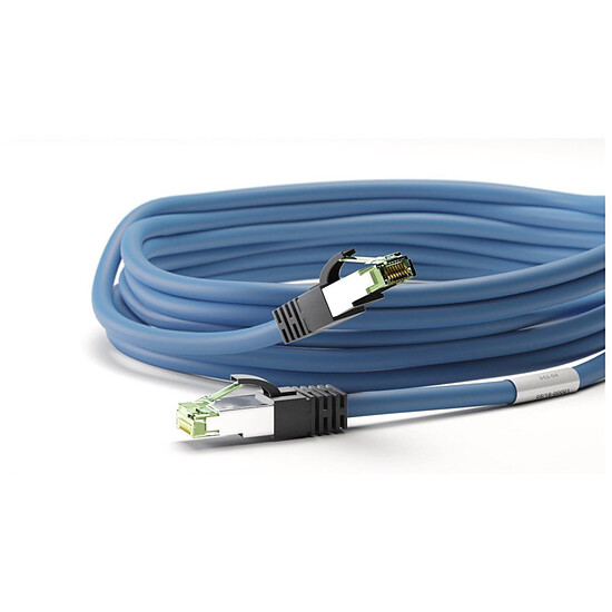 Câble RJ45 Goobay Câble RJ45 Cat 8.1 S/FTP 3 m (Bleu) - Autre vue