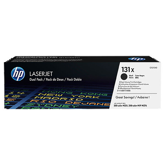 Toner HP 131X (CF210XD) - Noir Pack Duo