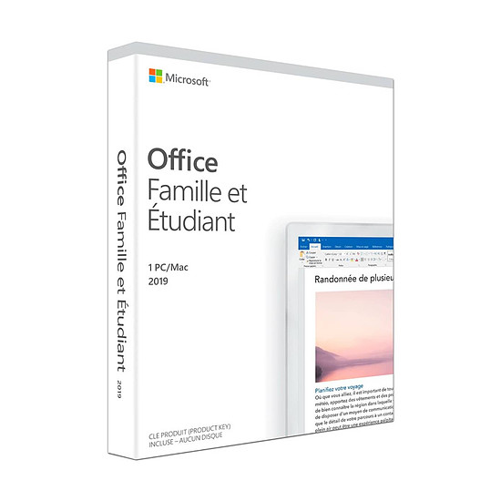 Office Microsoft Office Famille et Etudiant 2019