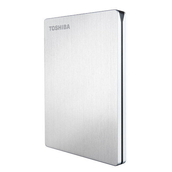 Disque dur externe Toshiba Canvio Slim - 2 To (Argent)