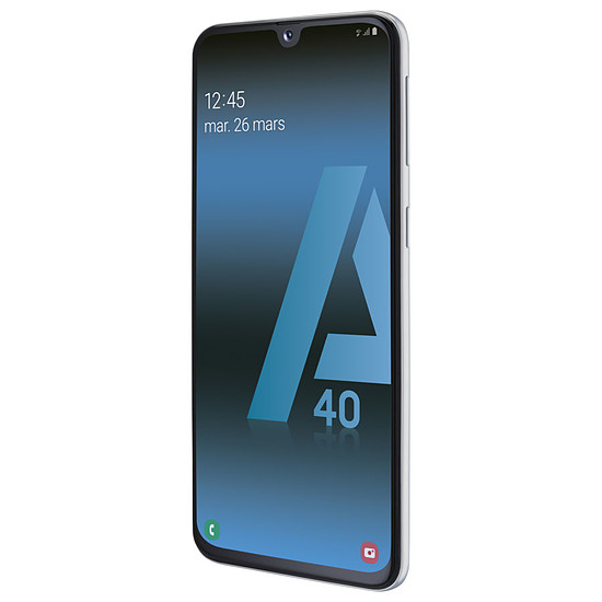 Smartphone Samsung Galaxy A40 (blanc) - 64 Go - 4 Go