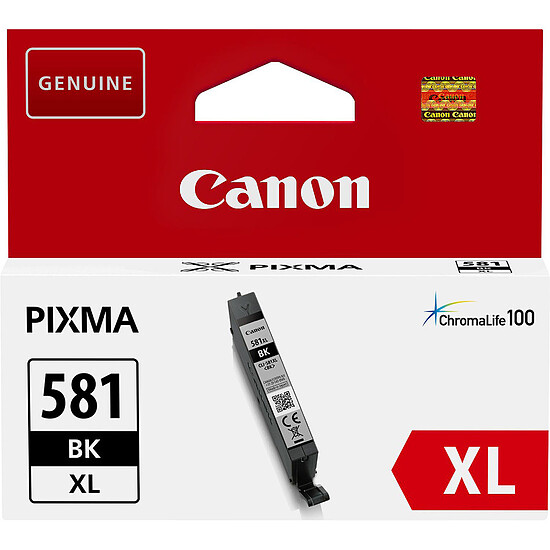 Cartouche d'encre Canon CLI-581BK Noir XL