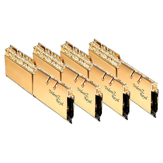 Mémoire G.Skill Trident Z Royal Gold RGB - 4 x 8 Go (32 Go) - DDR4 4000 MHz - CL15
