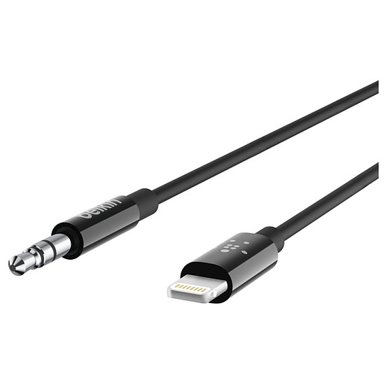 Adaptateurs et câbles Belkin Câble audio 3,5 mm avec connecteur Lightning - 180 cm