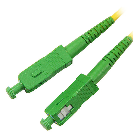Câble fibre Optique Jarretière optique simplex monomode 9/125 SC-APC/SC-APC - 30 m