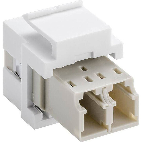Câble fibre Optique Coupleur fibre optique LC Duplex pour boitier réseau type Keystone - Autre vue
