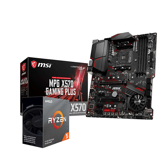 Kit upgrade PC AMD Ryzen 5 3600 + MSI X570 GAMING PLUS