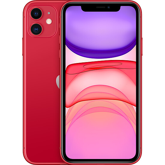 Smartphone Apple iPhone 11 (rouge) - 64 Go