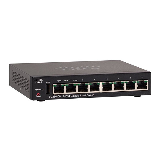 Switch et Commutateur Cisco SG250-08HP