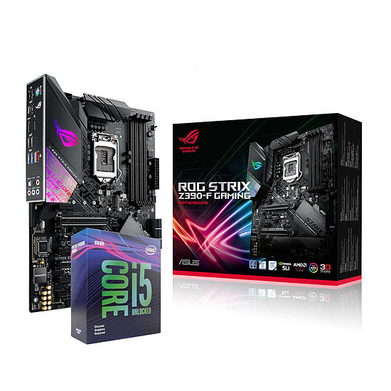 Kit upgrade PC Intel Core i5-9600KF + ASUS ROG STRIX Z390-F GAMING