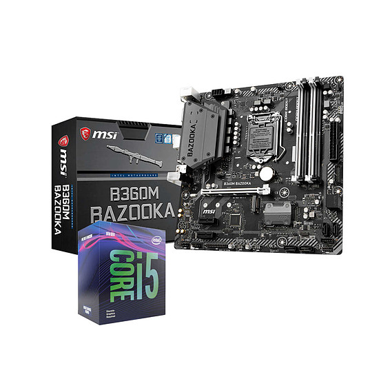 Kit upgrade PC Intel Core i5-9400F + MSI B360M BAZOOKA