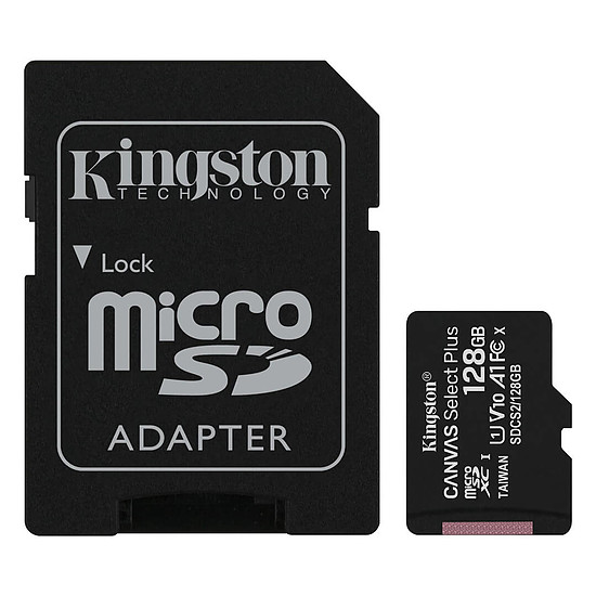 Carte mémoire Kingston Canvas Select Plus SDCS2/128GB
