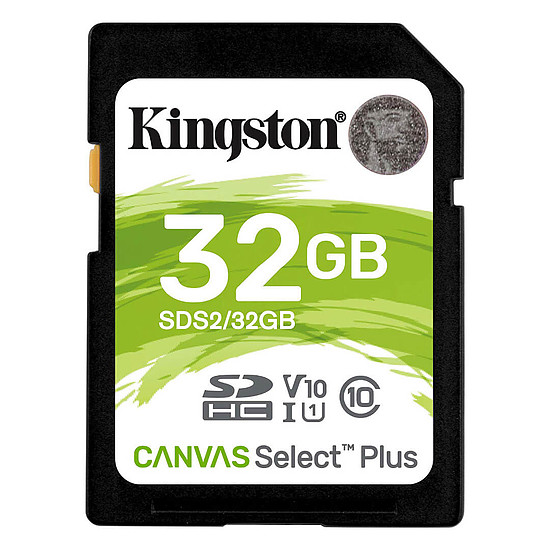 Carte mémoire Kingston Canvas Select Plus SDS2/32GB