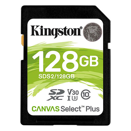 Carte mémoire Kingston Canvas Select Plus SDS2/128GB