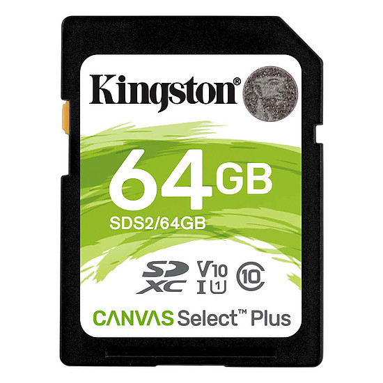 Carte mémoire Kingston Canvas Select Plus SDS2/64GB