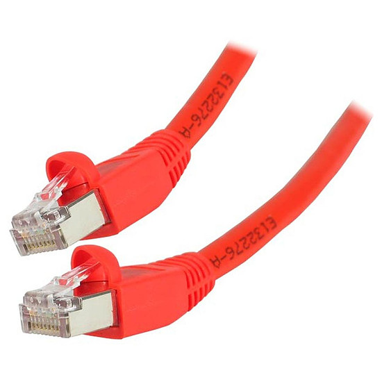 Câble RJ45 Cable RJ45 Cat 6 S/FTP (rouge) - 1 m