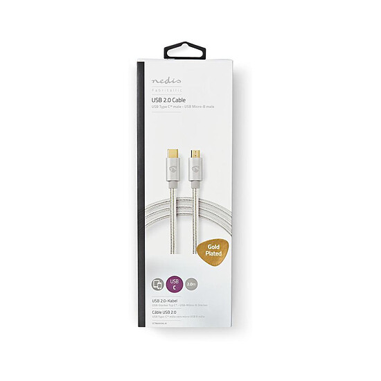 Câble USB Cable USB-C vers Micro-USB - 2 m - Autre vue