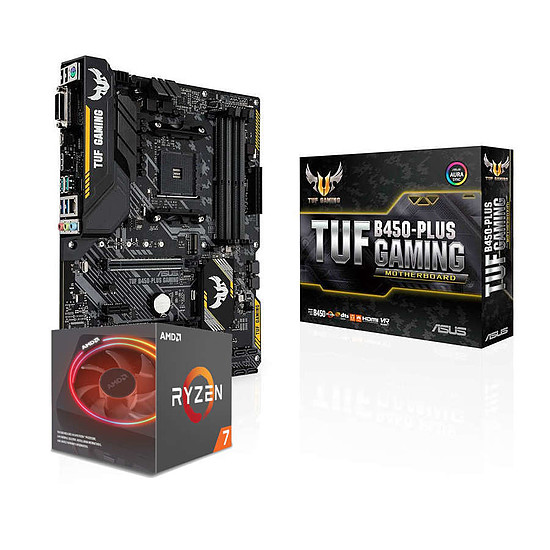 Kit upgrade PC AMD Ryzen 7 2700X + Asus TUF B450-PLUS GAMING