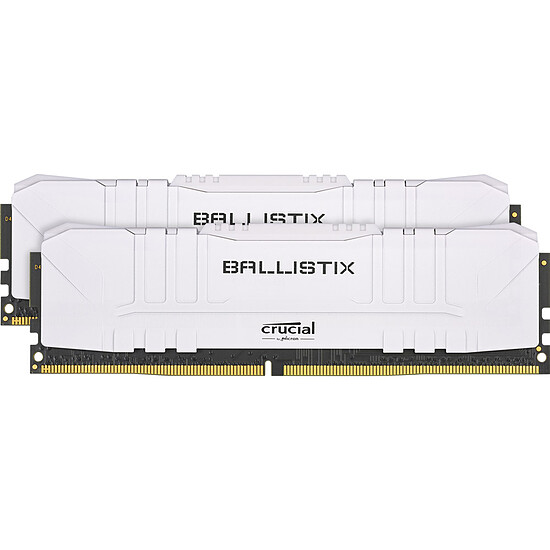 Mémoire Ballistix Blanche - 2 x 8 Go (16 Go) - DDR4 3200 MHz - CL16