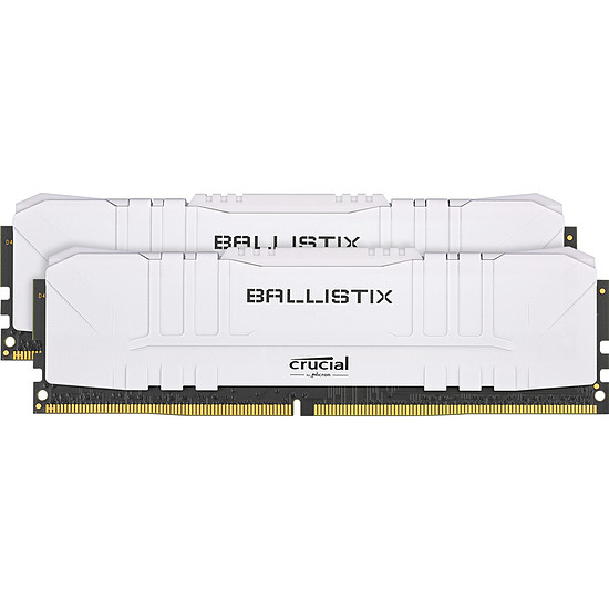 Mémoire Ballistix Blanche - 2 x 32 Go (64 Go) - DDR4 3200 MHz - CL16